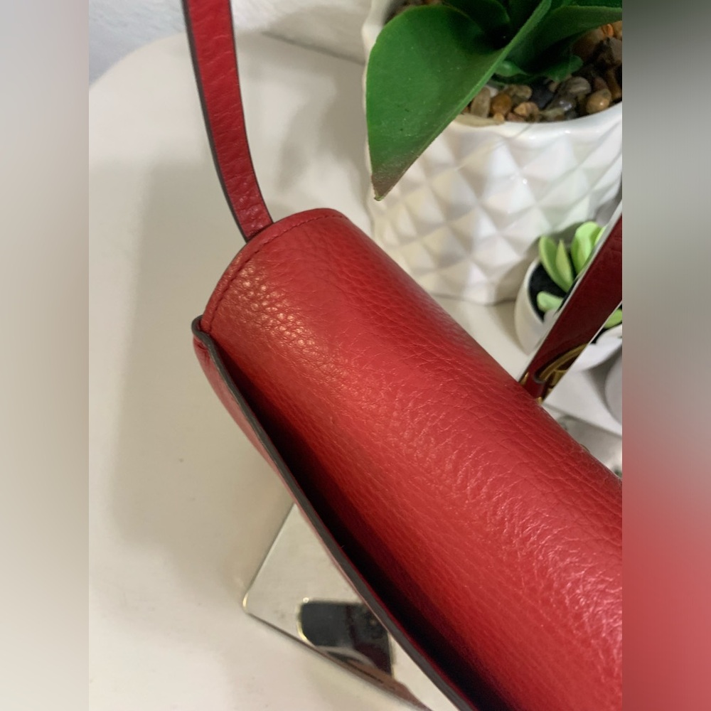 💕👜 TORY BURCH Crossbody Red Leather Bag - Picture 8 of 14